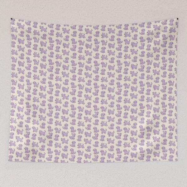 Item preview, Patterns purple dogs designed and sold by patterncrow.