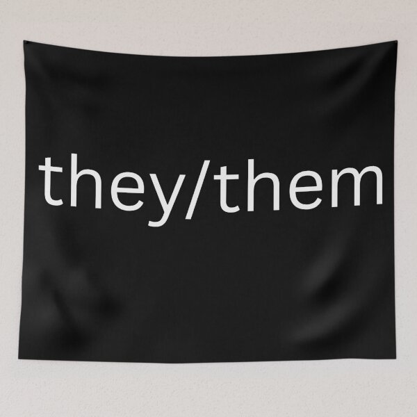 Item preview, they/them non-binary art designed and sold by byemihai.