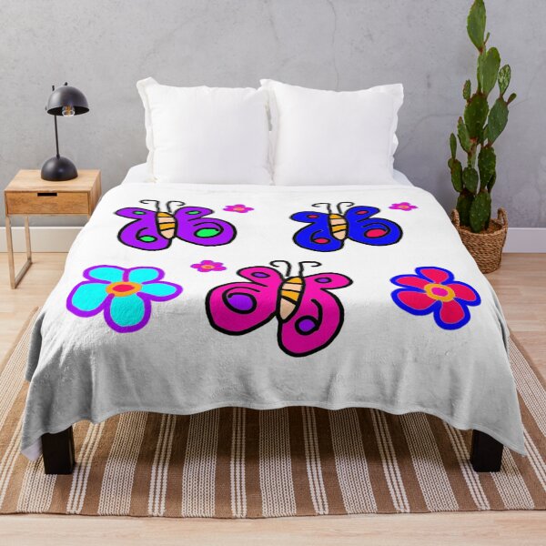 Item preview, Colorful butterflies and flowers, pop art design designed and sold by Jjc59.
