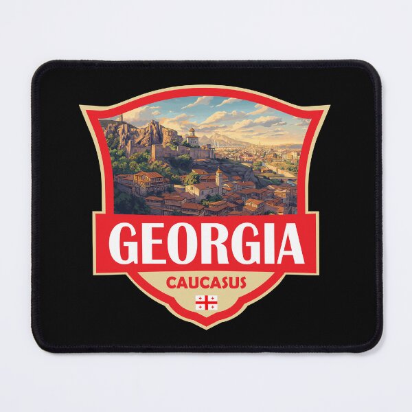 Item preview, Georgia Country Illustration Retro Badge designed and sold by KrisSidDesigns.