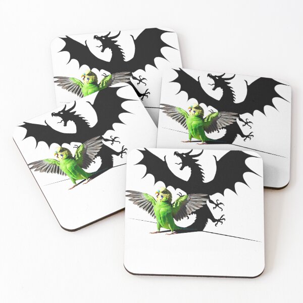 Item preview, Funny Screaming Green Budgerigar Parakeet Parrot Dragon Lover Meme designed and sold by Kimberley King Art  King Art.