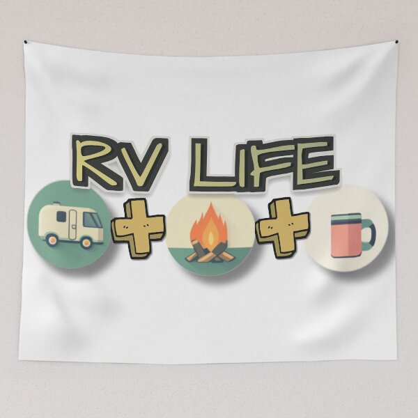 Item preview, RV Life Essentials – Camper, Campfire & Coffee Design designed and sold by RoadNesters.