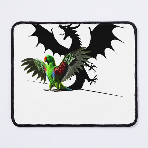 Item preview, Funny Screaming Green Eclectus Parrot Dragon Lover Meme designed and sold by Kimberley King Art King Art.