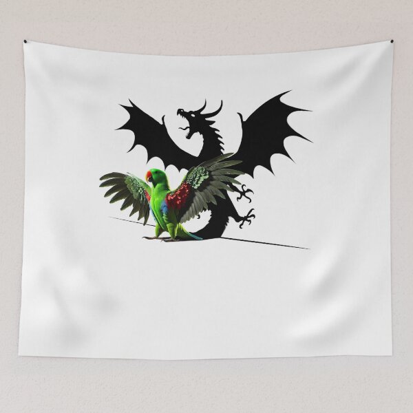 Item preview, Funny Screaming Green Eclectus Parrot Dragon Lover Meme designed and sold by Kimberley King Art  King Art.
