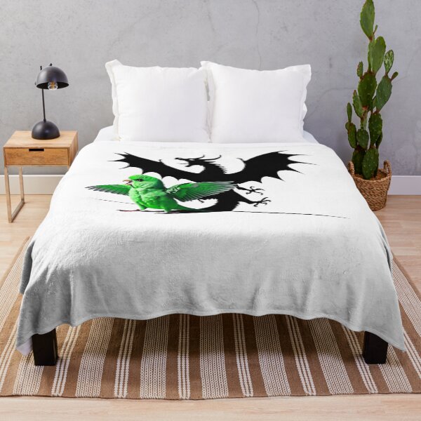 Item preview, Funny Screaming Green Parrotlet Parrot Dragon Lover Meme designed and sold by Kimberley King Art  King Art.