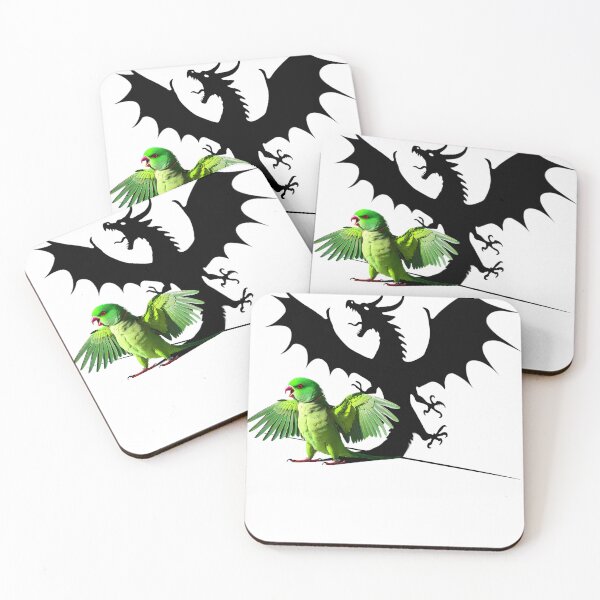 Item preview, Funny Screaming Green Ringneck Parakeet Parrot Dragon Lover Meme designed and sold by Kimberley King Art  King Art.