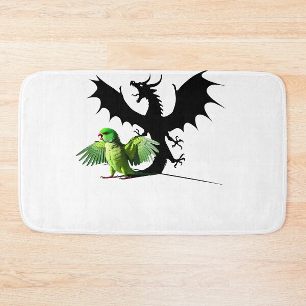 Item preview, Funny Screaming Green Ringneck Parakeet Parrot Dragon Lover Meme designed and sold by Kimberley King Art  King Art.