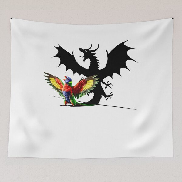Item preview, Funny Screaming Loriinae Parrot Dragon Lover Meme designed and sold by Kimberley King Art  King Art.