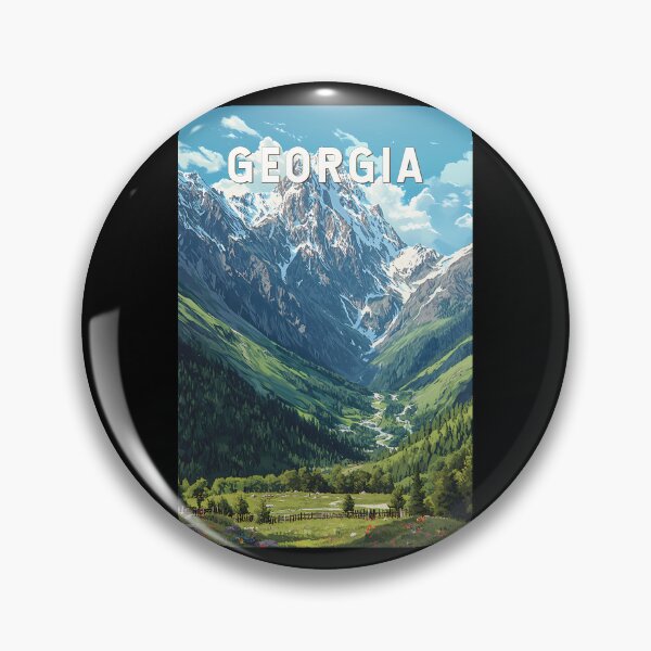 Item preview, Georgia Illustration Travel Art Vintage designed and sold by KrisSidDesigns.