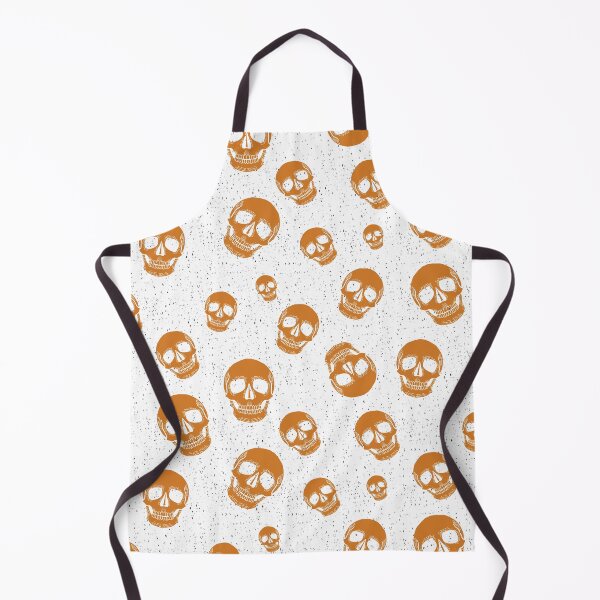 Item preview, Patrón sin costuras de calavera naranja | Gráfico de repetición de Halloween designed and sold by VeronicaEve.