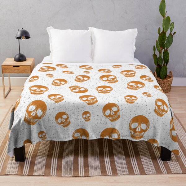 Item preview, Orange Skull Seamless Pattern | Halloween Repeat Graphic designed and sold by VeronicaEve.