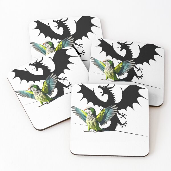 Item preview, Funny Screaming Quaker Green Monk Parrot Dragon Lover Meme designed and sold by Kimberley King Art  King Art.