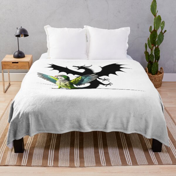Item preview, Funny Screaming Quaker Green Monk Parrot Dragon Lover Meme designed and sold by Kimberley King Art King Art.