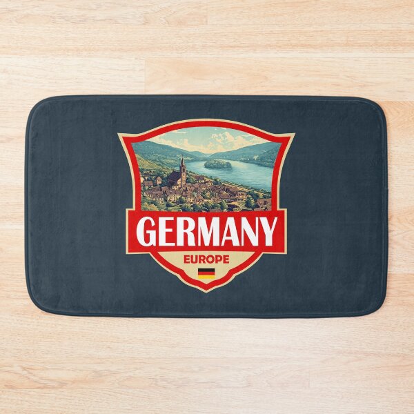 Item preview, Germany Illustration Retro Badge designed and sold by KrisSidDesigns.