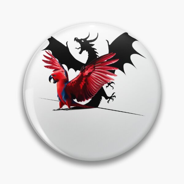 Item preview, Funny Screaming Red Eclectus Parrot Dragon Lover Meme designed and sold by Kimberley King Art  King Art.