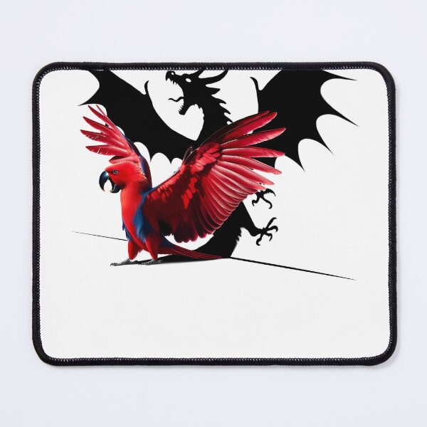 Item preview, Funny Screaming Red Eclectus Parrot Dragon Lover Meme designed and sold by Kimberley King Art King Art.