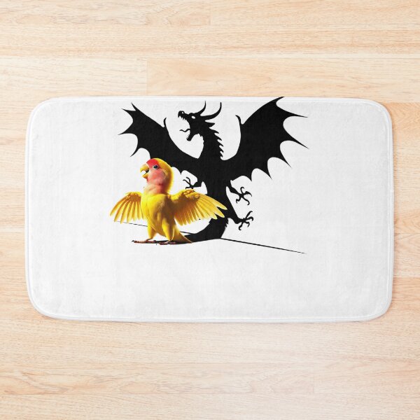 Item preview, Funny Screaming Rosy Faced Yellow Lovebird Parrot Dragon Lover Meme designed and sold by Kimberley King Art  King Art.