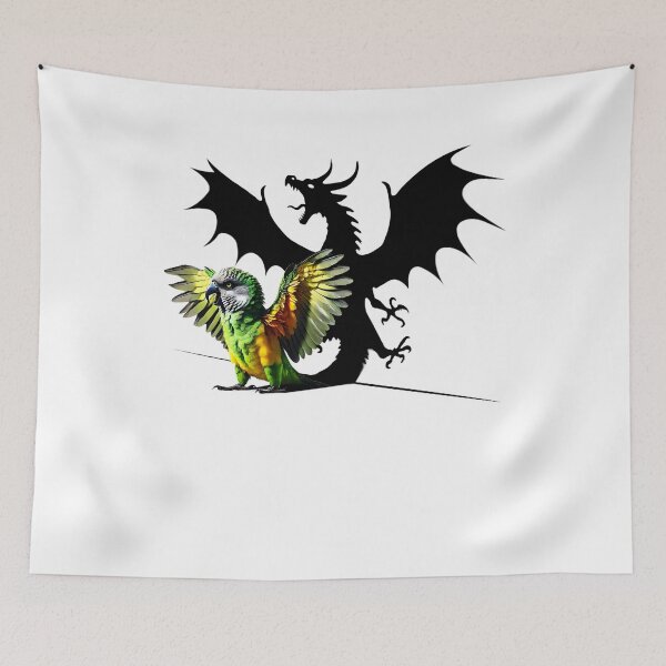 Item preview, Funny Screaming Senegal Parrot Dragon Lover Meme designed and sold by Kimberley King Art  King Art.
