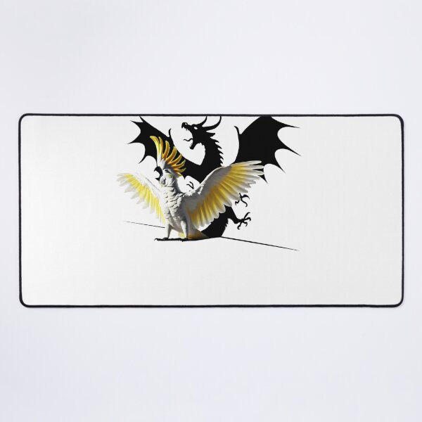Item preview, Funny Screaming Sulphur-crested Cockatoo Parrot Dragon Lover Meme designed and sold by Kimberley King Art King Art.