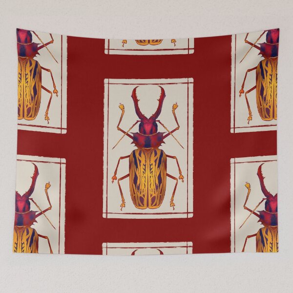 Item preview, Sabertooth longhorn beetle designed and sold by May Hrabak.