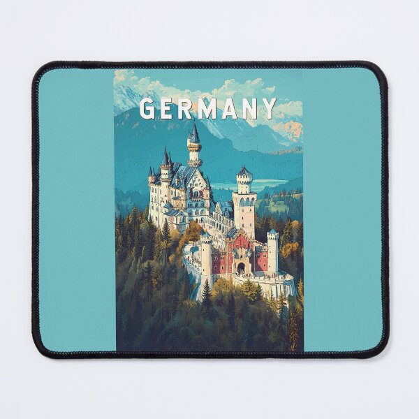 Item preview, Germany Illustration Travel Art Vintage designed and sold by KrisSidDesigns.