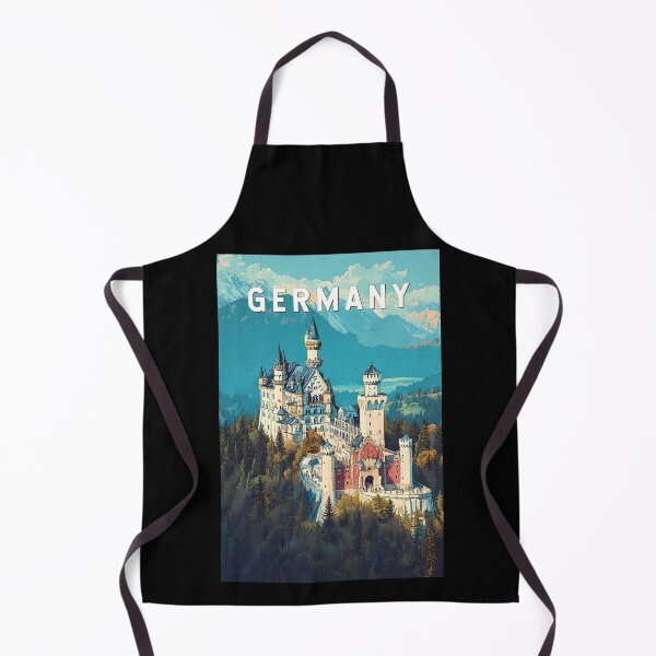 Item preview, Germany Illustration Travel Art Vintage designed and sold by KrisSidDesigns.