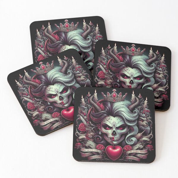 Item preview, Gothic Queen Skull Heart designed and sold by Voodoo Store Paranormal Collections.
