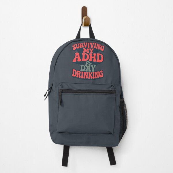 Item preview, Surviving My ADHD and Day Drinking Funny Retro Quote designed and sold by Shoot-The-Moon.