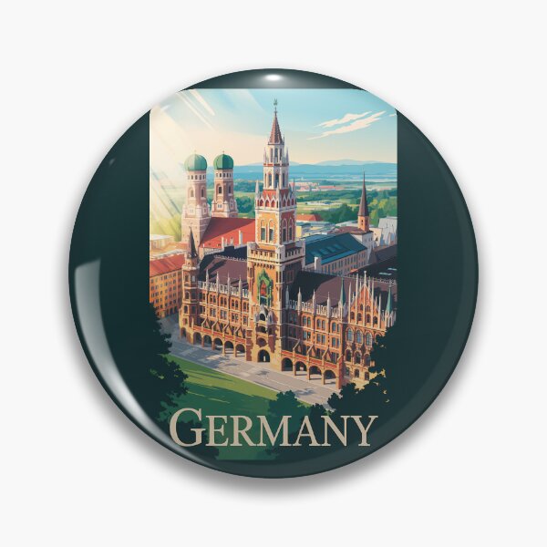Item preview, Germany Munich Illustration Travel Art Vintage designed and sold by KrisSidDesigns.