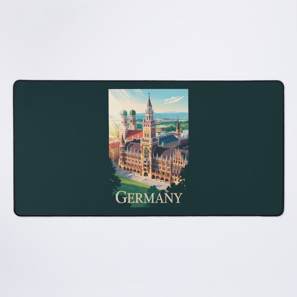 Item preview, Germany Munich Illustration Travel Art Vintage designed and sold by KrisSidDesigns.