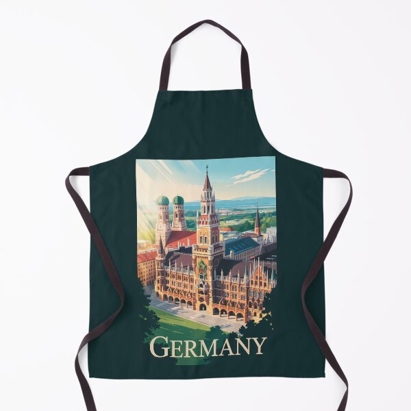 Item preview, Germany Munich Illustration Travel Art Vintage designed and sold by KrisSidDesigns.