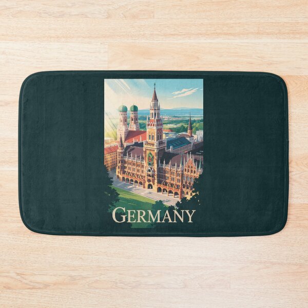 Item preview, Germany Munich Illustration Travel Art Vintage designed and sold by KrisSidDesigns.