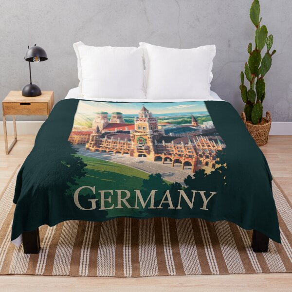 Item preview, Germany Munich Illustration Travel Art Vintage designed and sold by KrisSidDesigns.