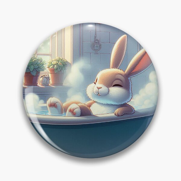 Item preview, Peaceful Bunny Bath designed and sold by nikkolaus.