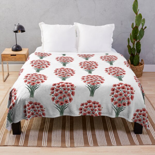 Item preview, Abundant Red Poppy Bouquet designed and sold by Fikuall.