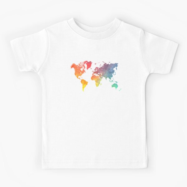 Item preview, Map of the world colored designed and sold by JBJart.