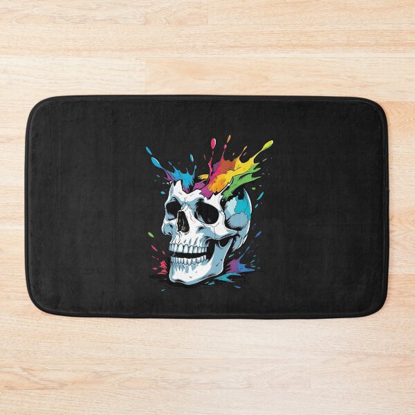 Item preview, Skull Cracking Open with Color Splash Inside – Bold Psychedelic Abstract Art designed and sold by ColorSplash123.