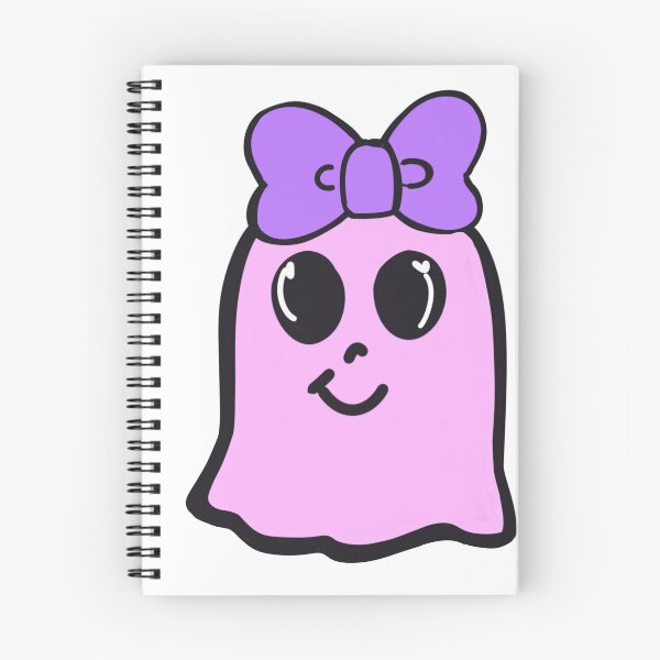 Item preview, Cute pink kawaii ghost with a bow, coquette kawaii Halloween  designed and sold by Scardoodles.