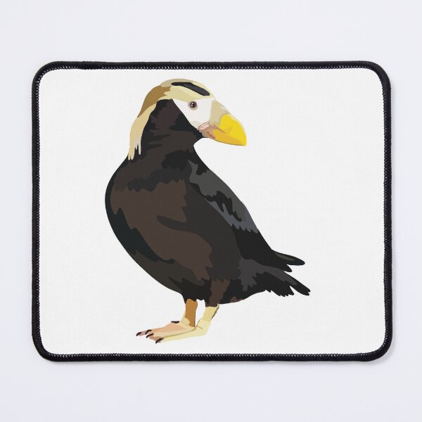 Item preview, T is for Tufted Puffin, Tufted Puffin – Striking Seabird of the North Pacific Illustration designed and sold by PrettylittlepastelUk.
