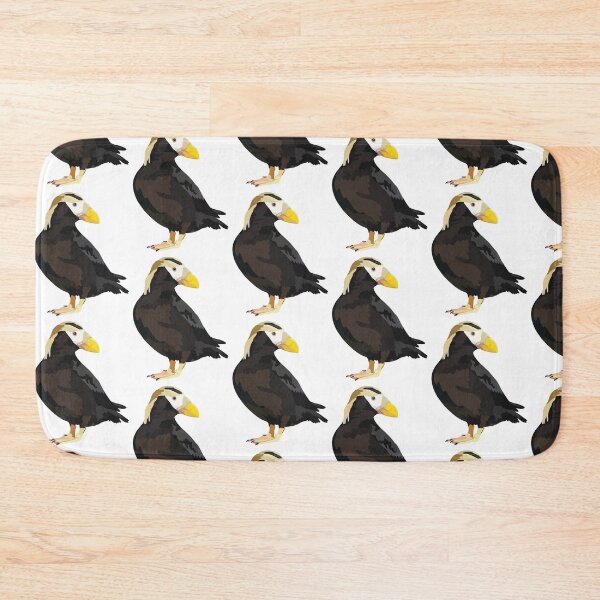 Item preview, T is for Tufted Puffin, Tufted Puffin – Striking Seabird of the North Pacific Illustration designed and sold by PrettylittlepastelUk.