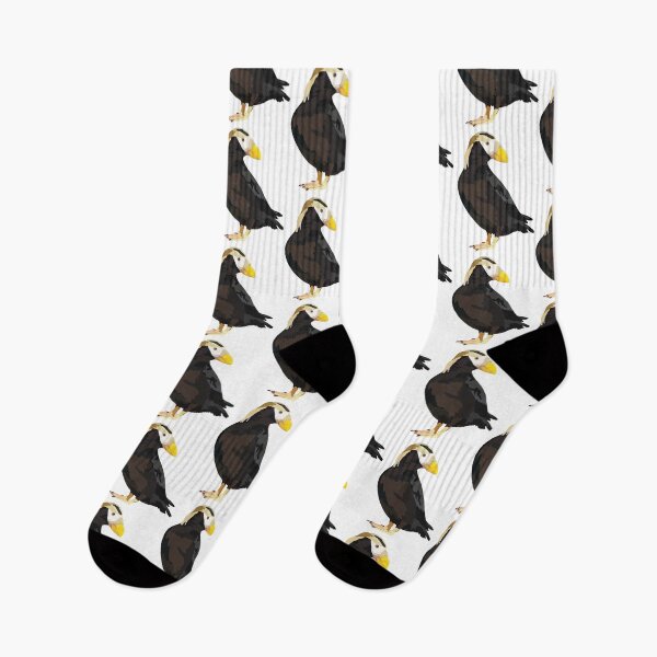 Item preview, T is for Tufted Puffin, Tufted Puffin – Striking Seabird of the North Pacific Illustration designed and sold by PrettylittlepastelUk.