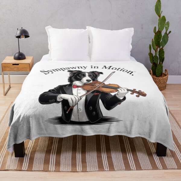Item preview, Border Collie Playing Violin in Tuxedo designed and sold by Petpixy.
