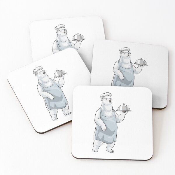 Item preview, Polar bear Chef Serving plate Cook designed and sold by Snabdesign84.