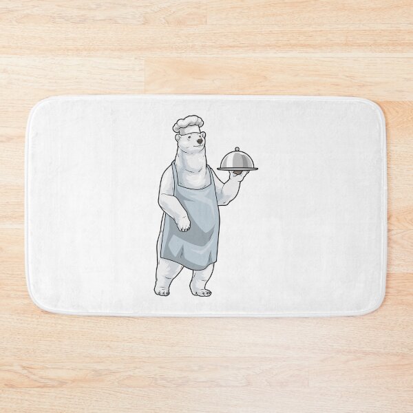 Item preview, Polar bear Chef Serving plate Cook designed and sold by Snabdesign84.