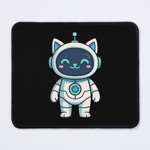 Item preview, Robot Cat – Futuristic Kawaii Space Pet Design designed and sold by RowenaHicks.