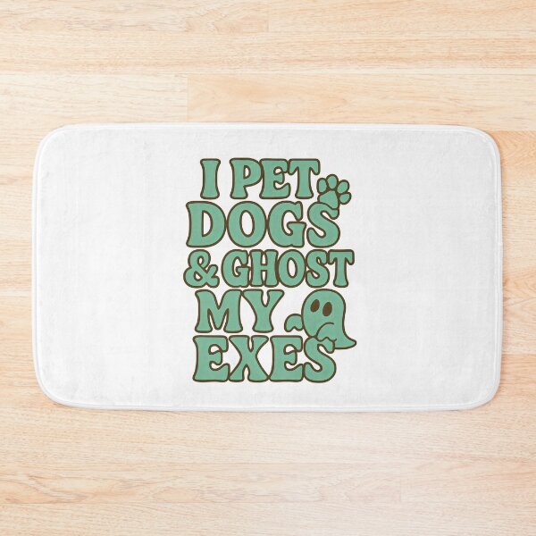 Item preview, I Pet Dogs and Ghost My Exes Funny Retro Dog Lover Quote designed and sold by Shoot-The-Moon.