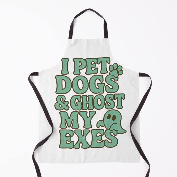 Item preview, I Pet Dogs and Ghost My Exes Funny Retro Dog Lover Quote designed and sold by Shoot-The-Moon.