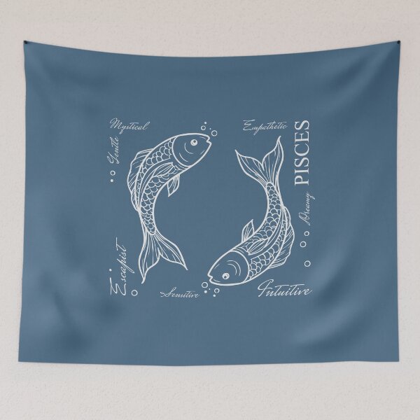 Item preview, Elegant Pisces Zodiac Fish with Traits designed and sold by KiwiRider.