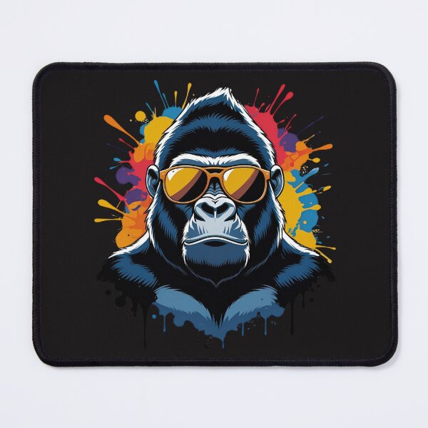 Item preview, Gorilla with Sunglasses and Urban Graffiti Splash – Bold Street Art Style designed and sold by ColorSplash123.
