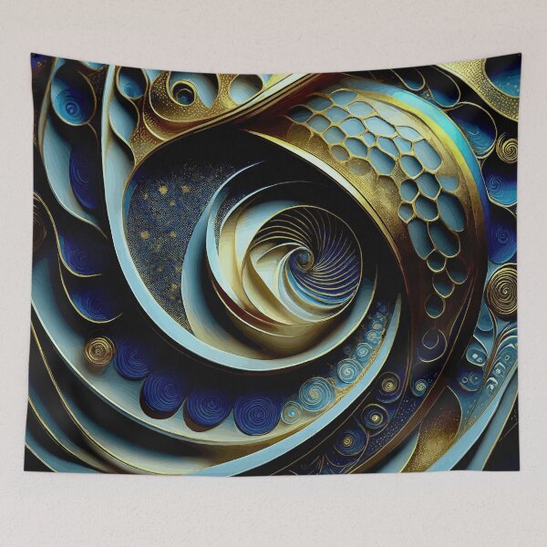 Item preview, Colorful Abstract Fibonacci Art 20 designed and sold by Vicky Brago-Mitchell®.